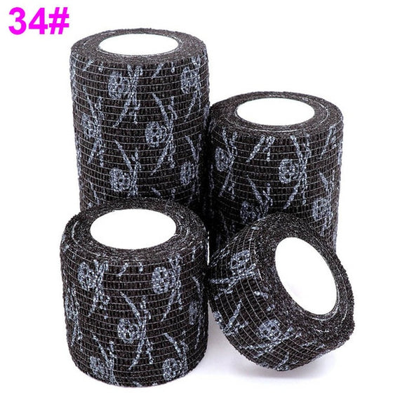 1 pcs Printed Medical Self Adhesive Elastic Bandage