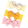3 Pcs/Set Floral Bows Baby Headband Dot Bowknot Baby Girl Headbands