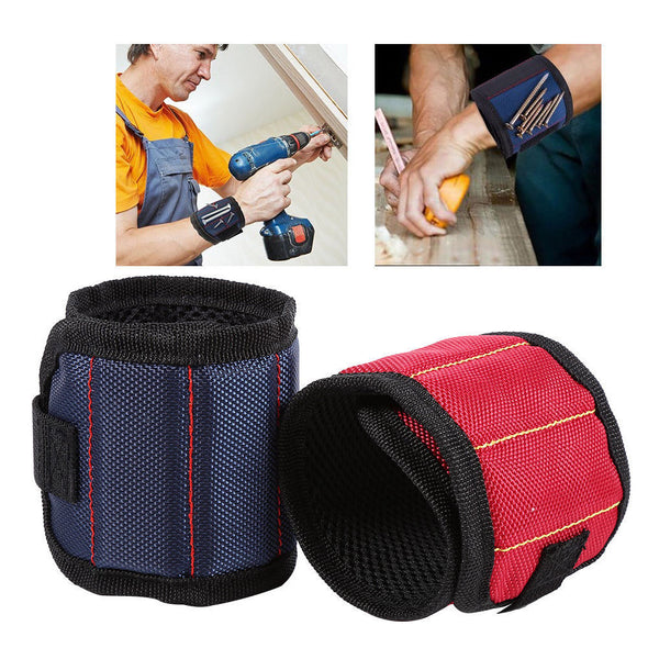 Magnetic Wristband Toolkit Portable Tool Bag Magnet Electrician Wrist Tool Belt Screws Nails Drill Bits Bracelet For RepairTool