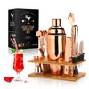 Cocktail Shaker Making Set, 16pcs Bartender Kit for Mixer Wine Martini, Stainless Steel Bars Tool, Home Drink Party Accessories