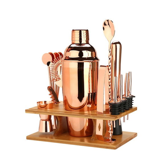 Cocktail Shaker Making Set, 16pcs Bartender Kit for Mixer Wine Martini, Stainless Steel Bars Tool, Home Drink Party Accessories