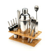 Cocktail Shaker Making Set, 16pcs Bartender Kit for Mixer Wine Martini, Stainless Steel Bars Tool, Home Drink Party Accessories