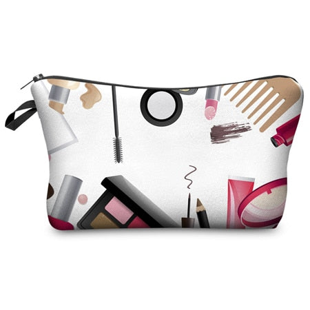 Makeup Bag With Various Patterns Cute Organizer Bag Pouches For Travel Bags Pouch Women's Cosmetic Bag