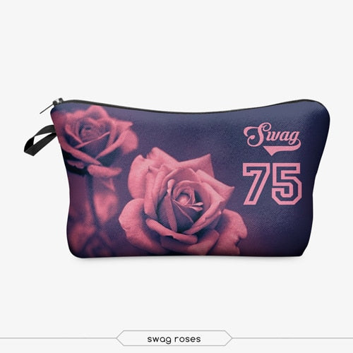 Makeup Bag With Various Patterns Cute Organizer Bag Pouches For Travel Bags Pouch Women's Cosmetic Bag