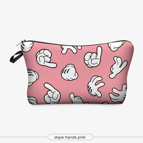 Makeup Bag With Various Patterns Cute Organizer Bag Pouches For Travel Bags Pouch Women's Cosmetic Bag
