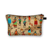 African Print Cosmetic Bag Ladies Makeup Bags Fashion Girls Cosmetic Case Portable Lipstick Storage Bags for Travel