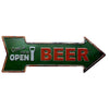 Restaurant Beach  Beer Bar Coffee Arrow Metal Irregular Tin Signs  Advertising board Wall Pub Home Art Decor 42X10CM U-13