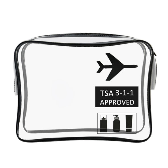 Unisex TPU Transparent Waterproof Cosmetic Bag Travel Makeup Organizer Case