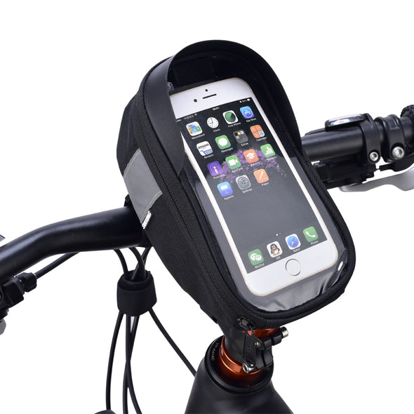 Roswheel Sahoo 112003 Cycling Bicycle Bike Head Tube Handlebar Cell Mobile Phone Bag Case Holder Case Pannier For 6.5in Phone