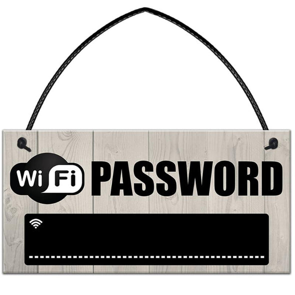 Wooden WiFi Password Hanging Board
