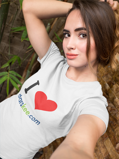 I LOVE darskee.com Short-Sleeve Unisex T-Shirt