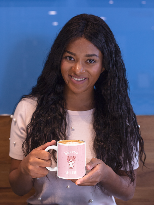 JUST KEEP SMILING Mug