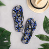 Sugar Skull Blue Flip-Flops