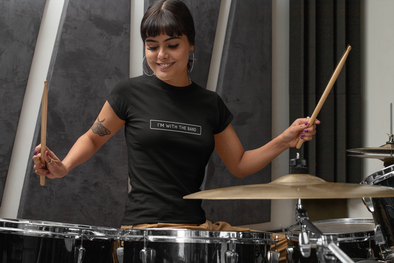 I'M WITH THE BAND Women's short sleeve t-shirt