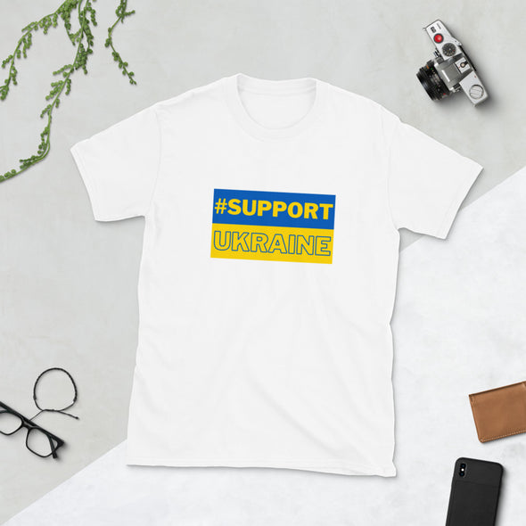 #SUPPORT UKRAINE Short-Sleeve Unisex T-Shirt