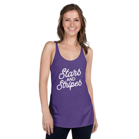 Stars and Stripes Women's Racerback Tank