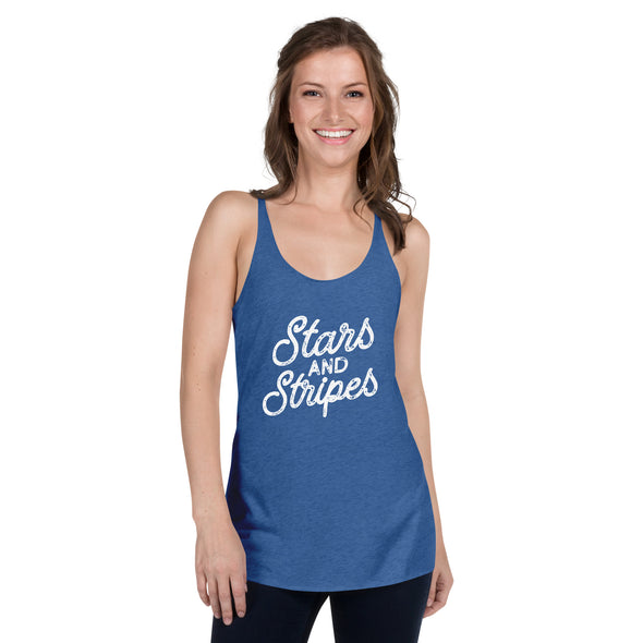 Stars and Stripes Women's Racerback Tank