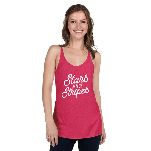 Stars and Stripes Women's Racerback Tank
