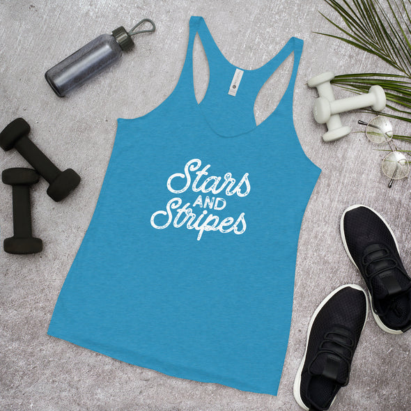 Stars and Stripes Women's Racerback Tank