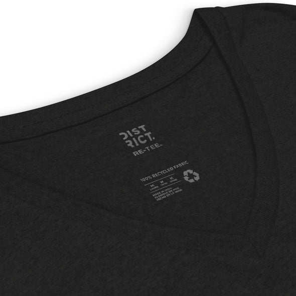 Step aside COFFEE this is a job for ALCOHOL Women’s recycled v-neck t-shirt