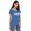 Alcohol Because Adulting is Hard Women’s recycled v-neck t-shirt
