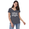 Drinks Well With Others Women’s recycled v-neck t-shirt
