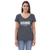 Alcohol Because Adulting is Hard Women’s recycled v-neck t-shirt