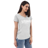 Alcohol Because Adulting is Hard Women’s recycled v-neck t-shirt